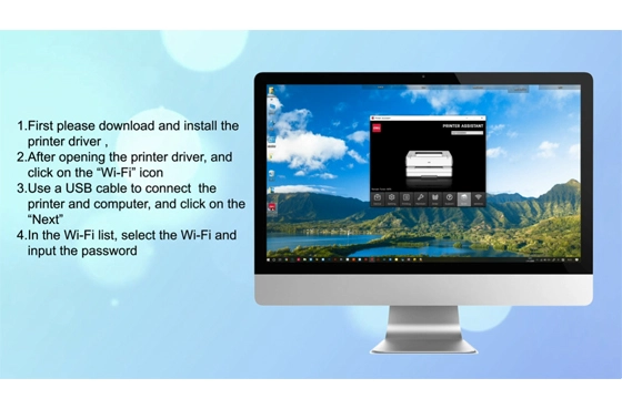 03 Deli Printer P3100 WiFi Model - Mobile - Airprint