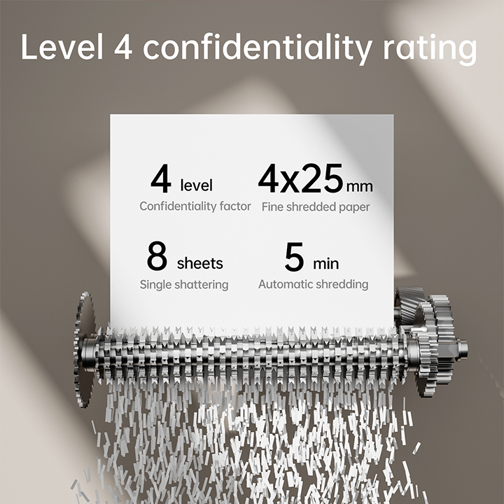 et021 p4 small paper shredder level