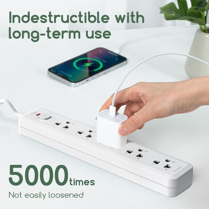 ct467 6 holes 3m thai conventional power strip supplier