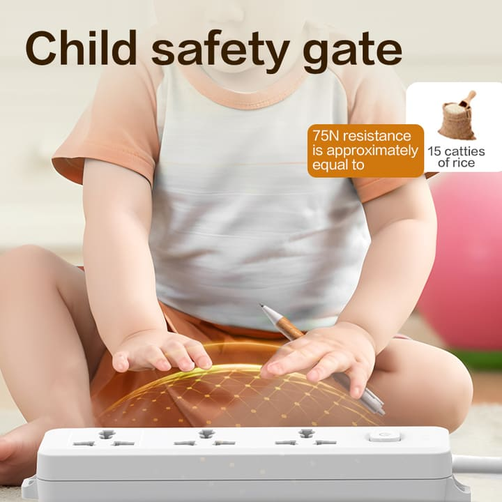 et702h 3 holes 5m universal conventional power strip company