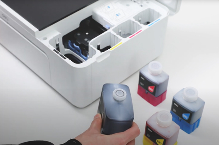 Dopasuj drukarkę atramentową do butelek Deli D311NW