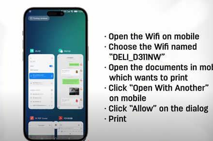 Mobilna drukarka atramentowa z inteligentnym drukowaniem D311NW