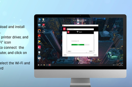Drukarka Deli (Podłącz Wi-Fi przez komputer z systemem Windows)