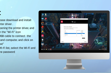 Drukarka Deli (Podłącz Wi-Fi przez komputer z systemem Windows)