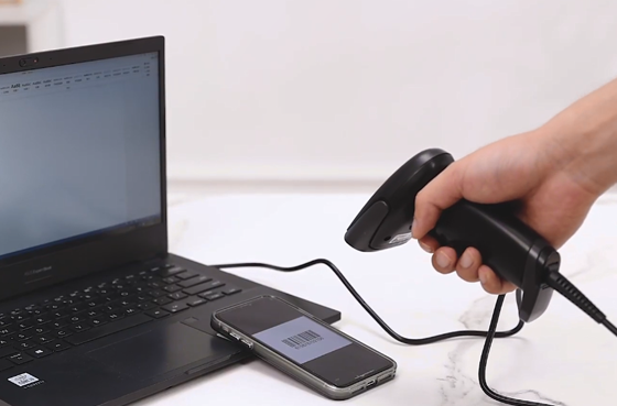 01 Deli ES216 Skaner z czerwonym światłem